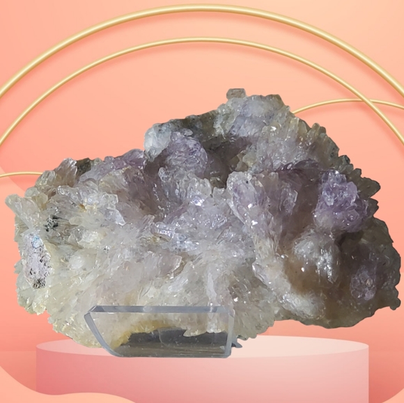 Rare gorgeous natural Lavender amethyst flower cluster - Picture 6 of 15